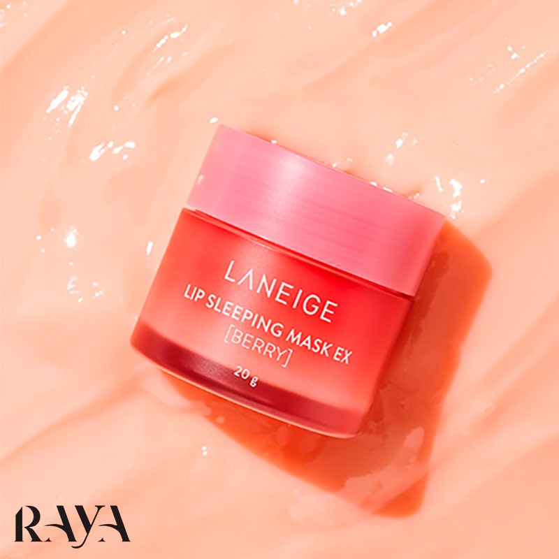ماسک لب لانیژ توت فرنگی سایز 3 و 8 و 20 گرم Laneige Lip Sleeping Mask Berry